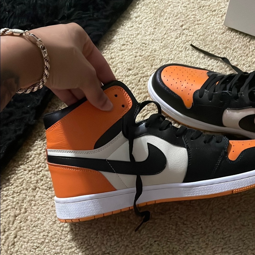 Nike Air Jordan 1 High OG - Orange, Black, and White